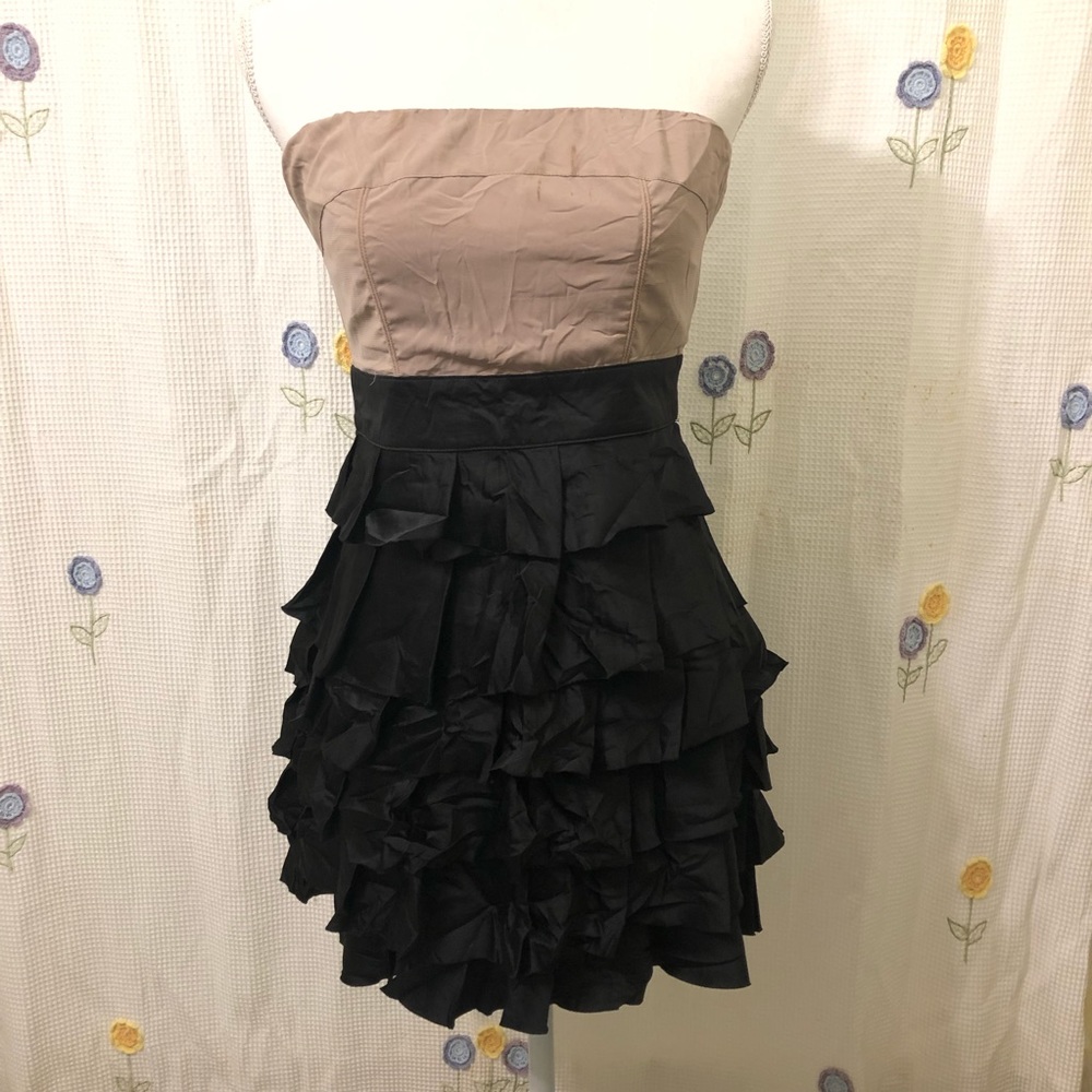 FINAL PRICE Strapless Ruffle Cocktail Dress